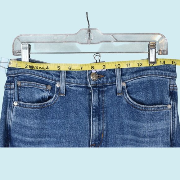 AYR Jeans Women's 29 Blue The Yes Yes Yes Straight Leg Distressed High Rise - Picture 8 of 10